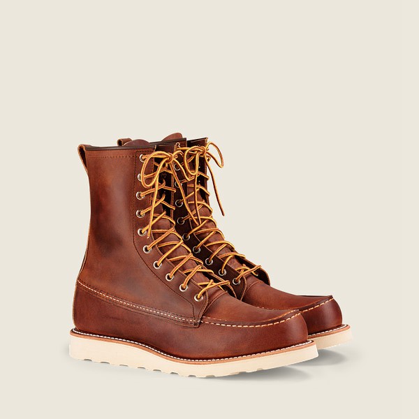 Bottes Red Wing Heritage - Classic Moc - 8-Inchr Rough & Tough Cuir - Marron - Homme 178CZQUDI